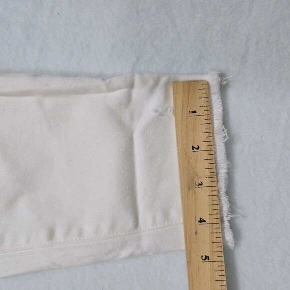 Abercrombie & Fitch Jeans Women Size 31/12 Ivory Super Skinny Low Rise Stretch - Picture 15 of 15
